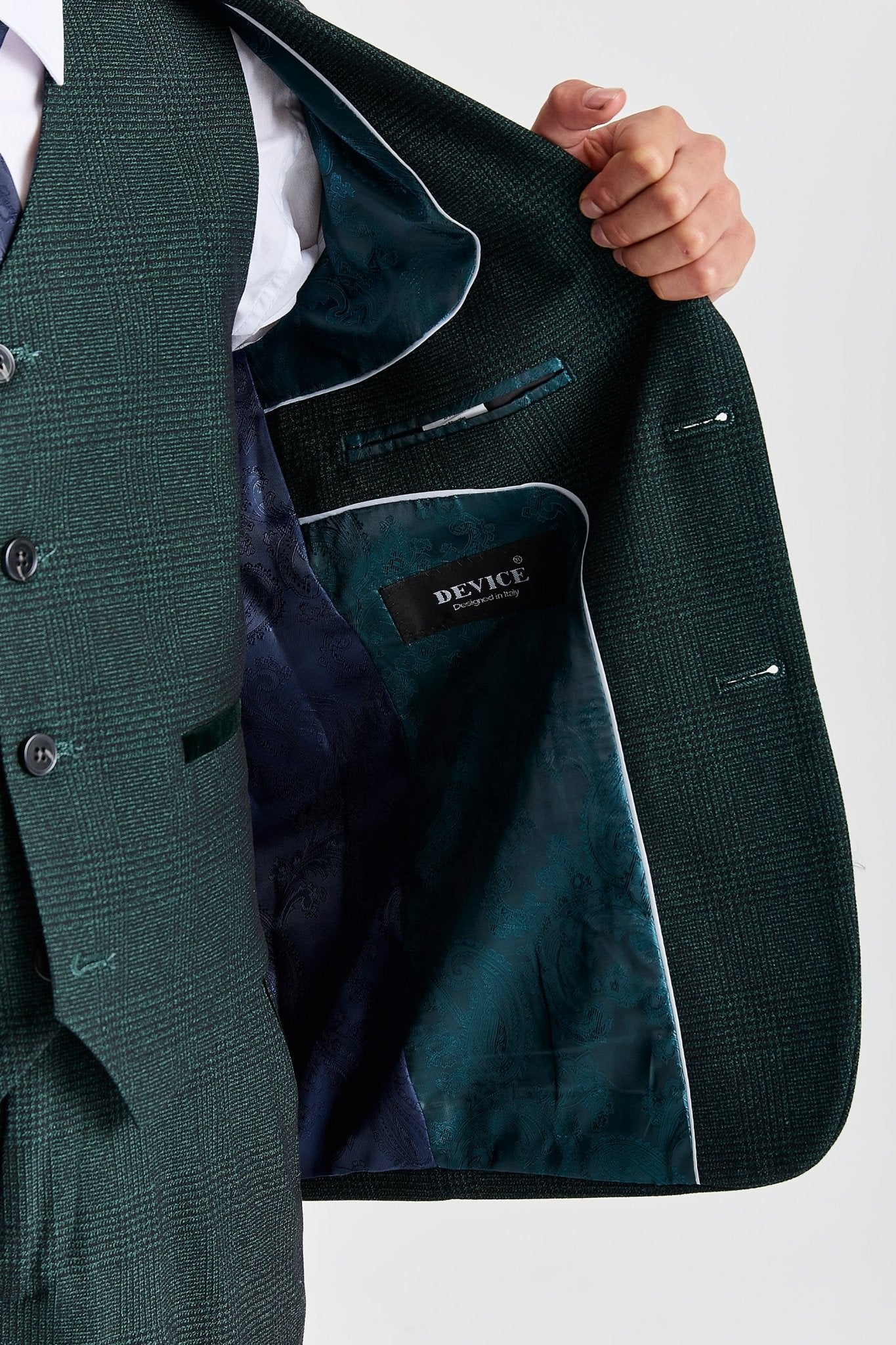 Device - Boy's Regent Olive Three Piece Suit