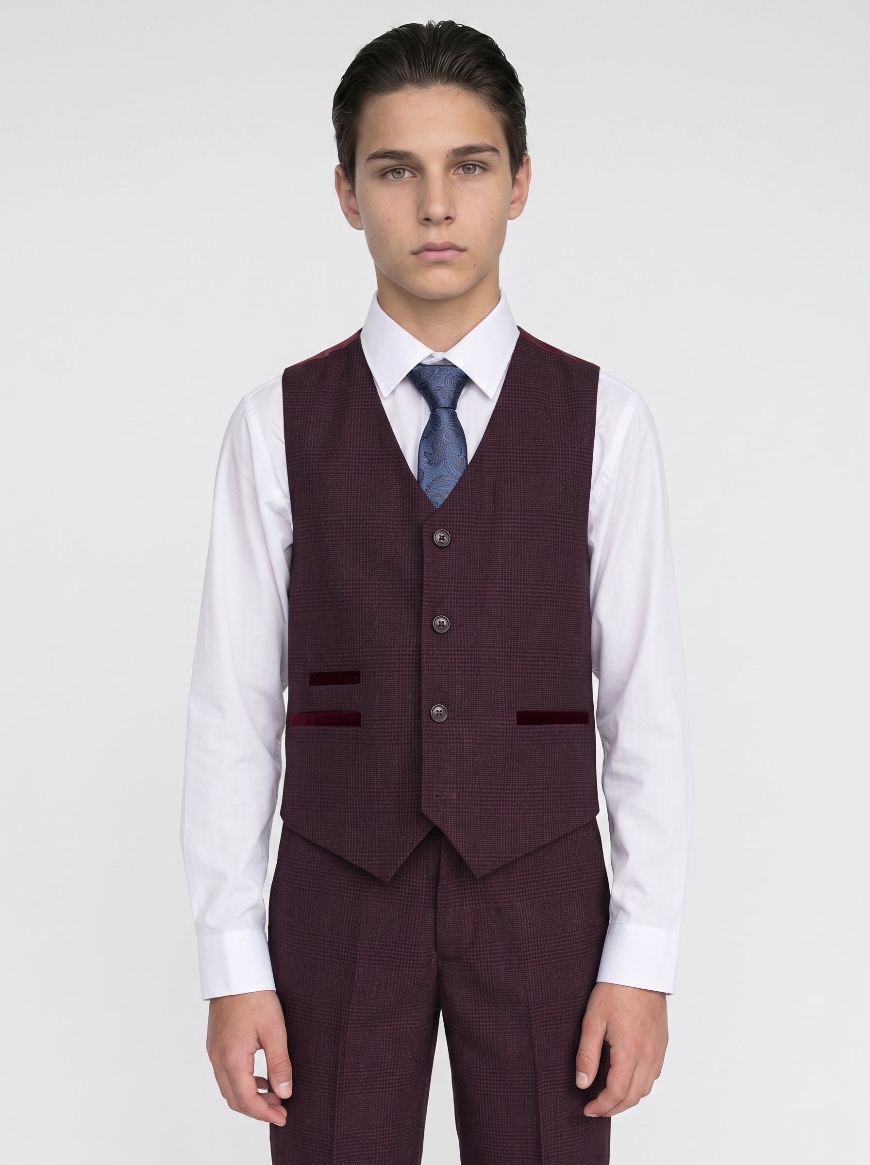 Device - Boy's Regent Wine Three Piece Suit