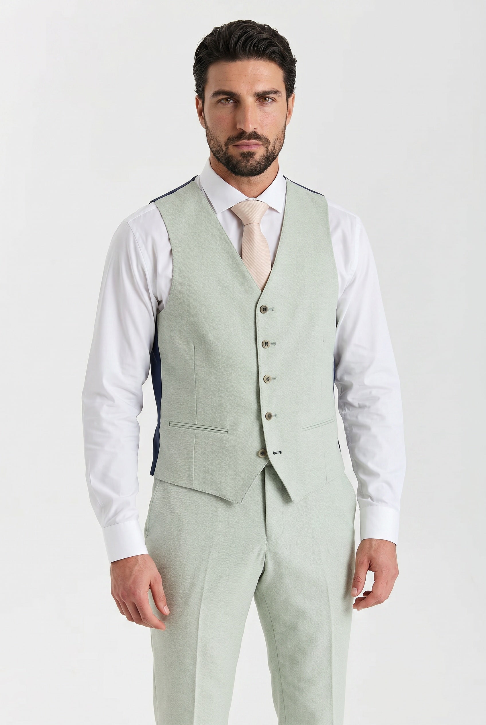 Belmont Sage Men's Three Piece Suit