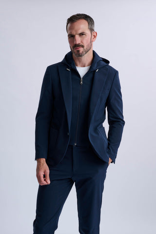 Rulli Navy 360 Stretch Technical Suit with Detachable Hood Rulli Navy 360 Stretch Technical Suit with Detachable Hood