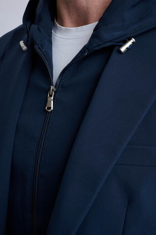 Rulli Navy 360 Stretch Technical Suit with Detachable Hood Rulli Navy 360 Stretch Technical Suit with Detachable Hood