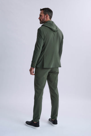 Rulli Khaki 360 Stretch Technical Suit with Detachable Hood Rulli Khaki 360 Stretch Technical Suit with Detachable Hood