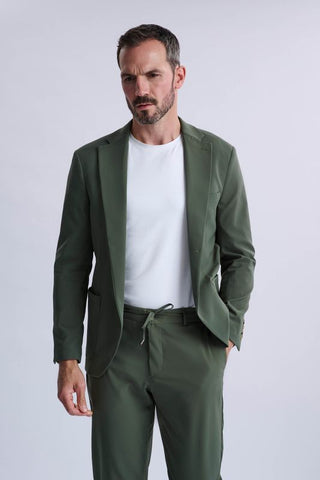 Rulli Khaki 360 Stretch Technical Suit with Detachable Hood Rulli Khaki 360 Stretch Technical Suit with Detachable Hood