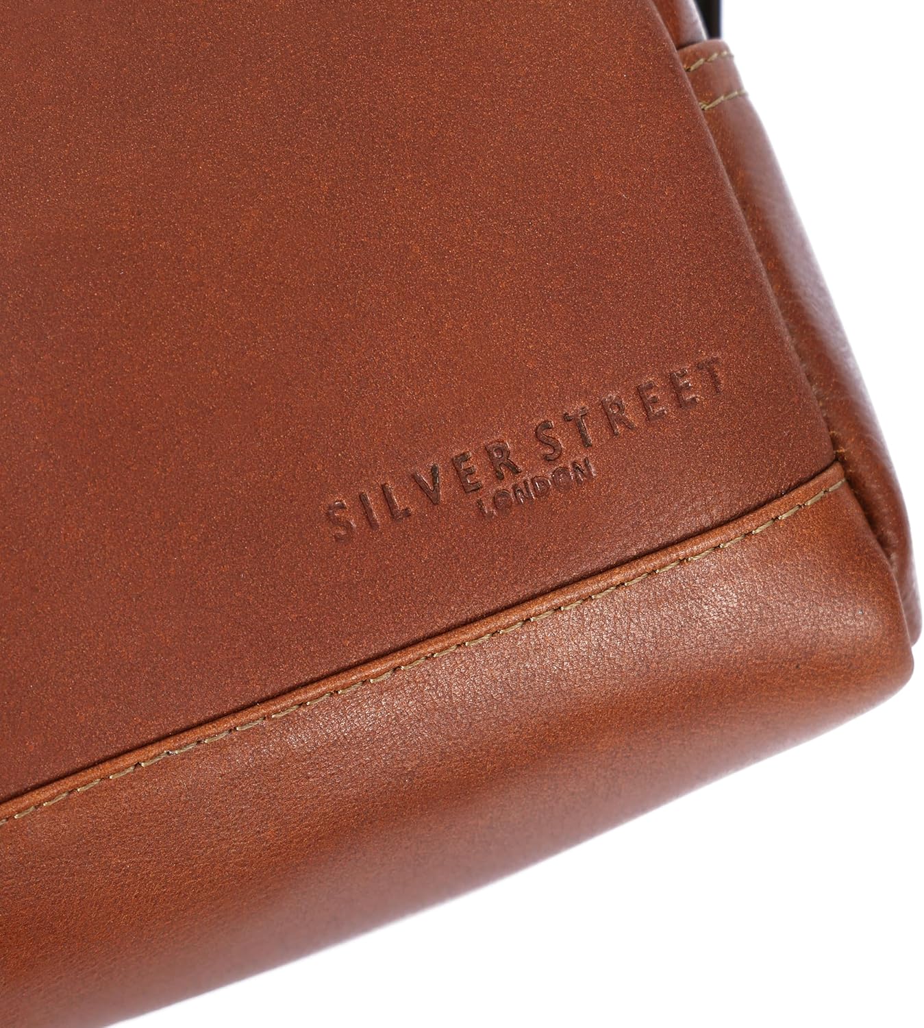 Santiago Leather Washbag - Tan