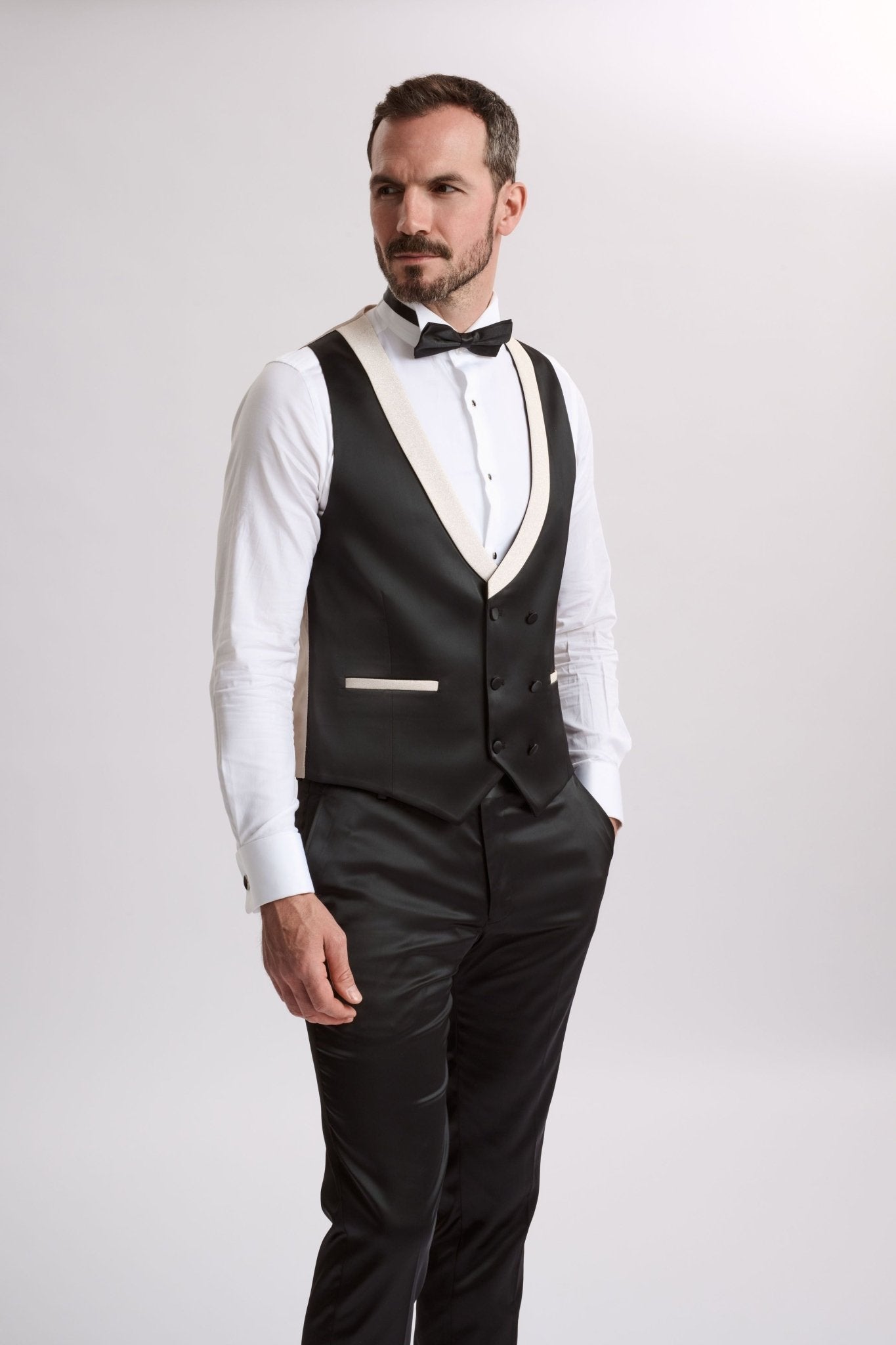 Santoro Milan's Sparkle Three Piece Cream Tux