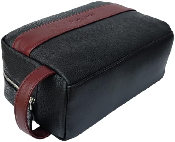 Walter Leather Washbag - Oxblood