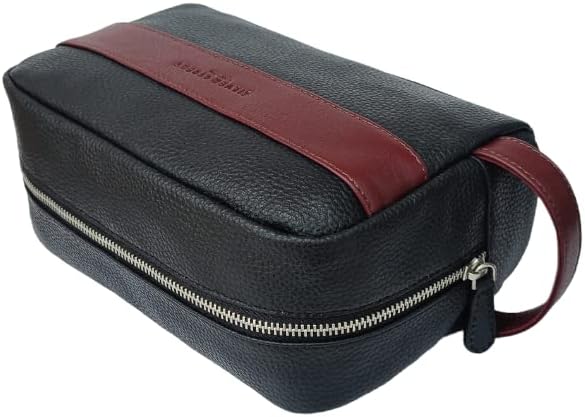 Walter Leather Washbag - Oxblood