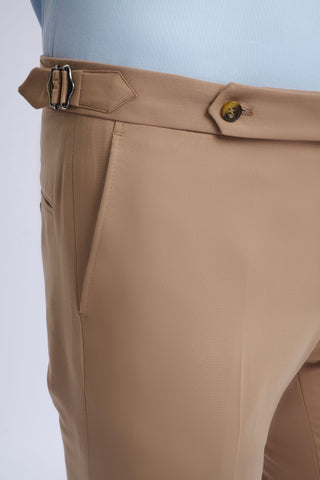 Marcello Single-Breasted Blazer with Camel Trousers Marcello Single-Breasted Blazer with Camel Trousers