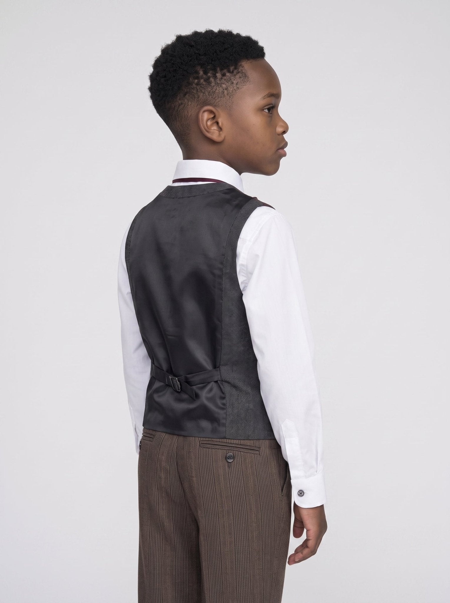 Boys Caridi Brown Three Piece Suit