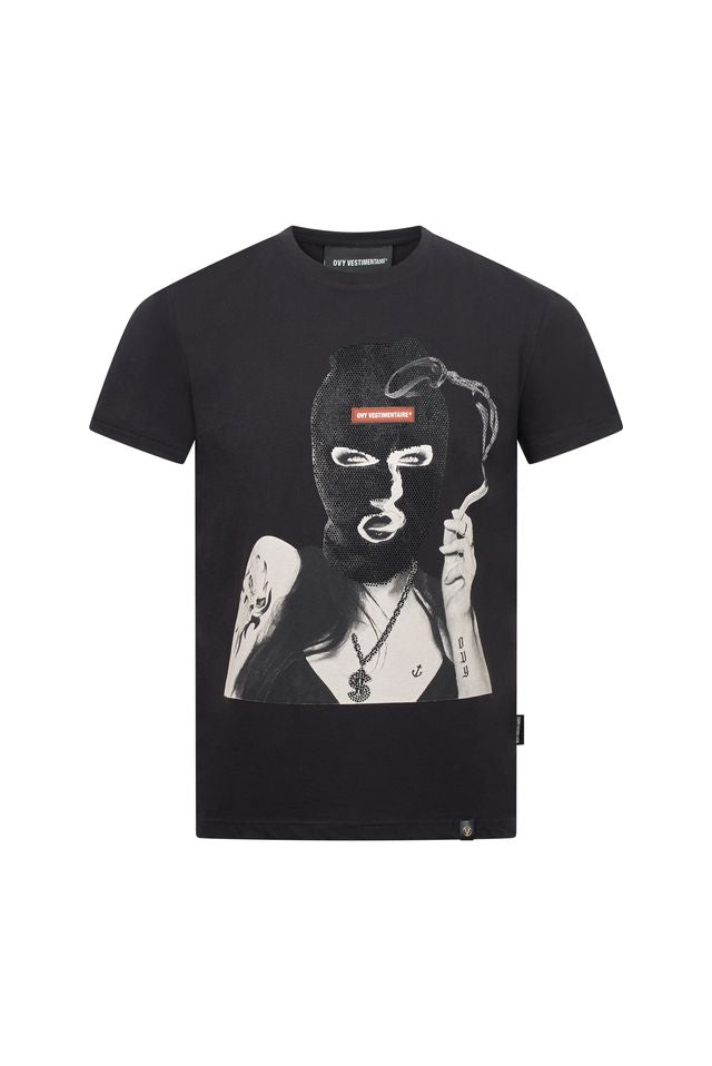Ovy Vestimentaire Smoke & Dagger Black Tee