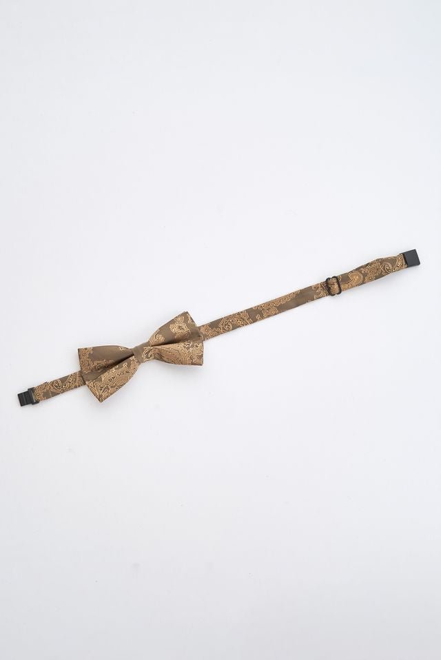 Junior Bronze Paisley Bow Tie