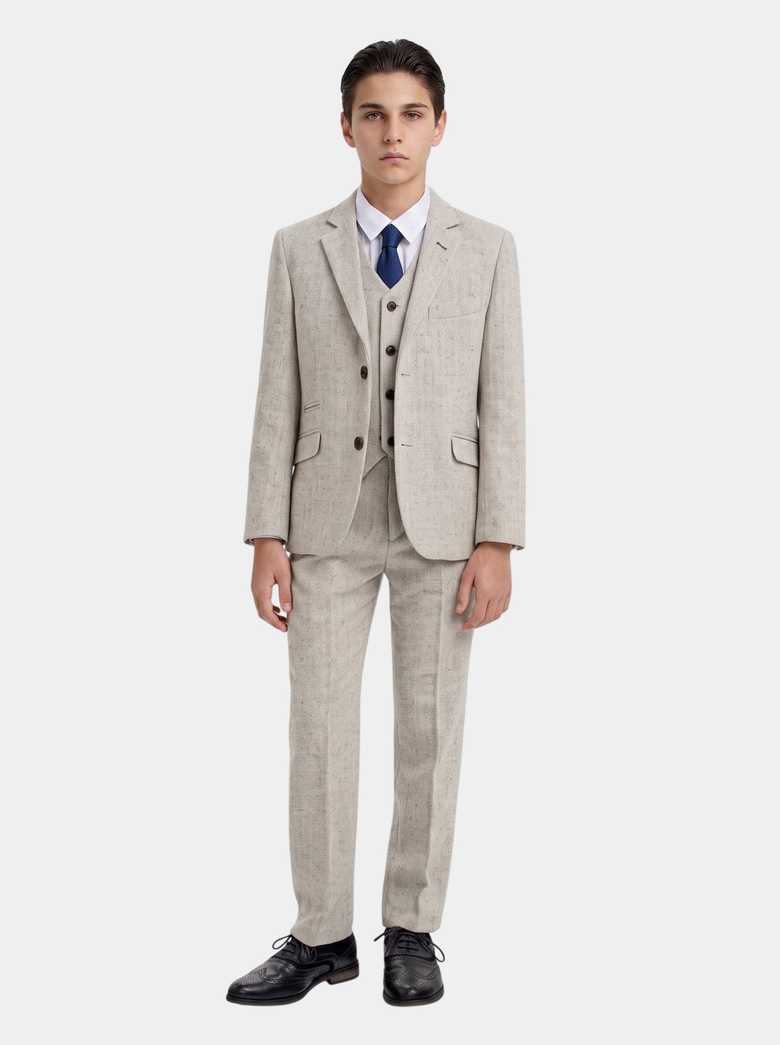 Boys Thomas Pearl Grey Suit