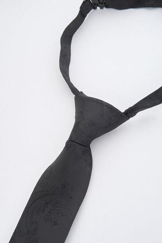 Junior Black Paisley Tie Junior Black Paisley Tie