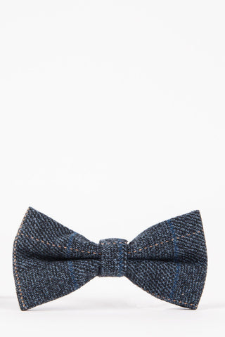 Scott blue tweed bow tie Scott blue tweed bow tie
