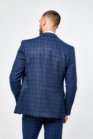 Cody Blue Check Three Piece suit Cody Blue Check Three Piece suit