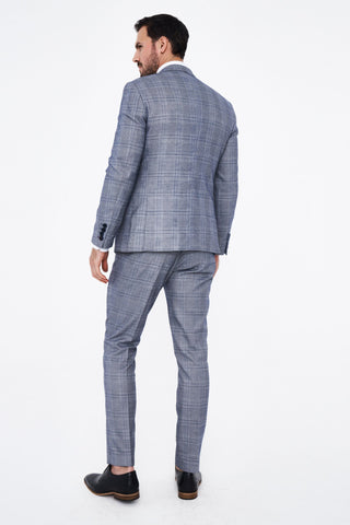 Marc Darcy Jerry Grey Check Three piece Suit Marc Darcy Jerry Grey Check Three piece Suit