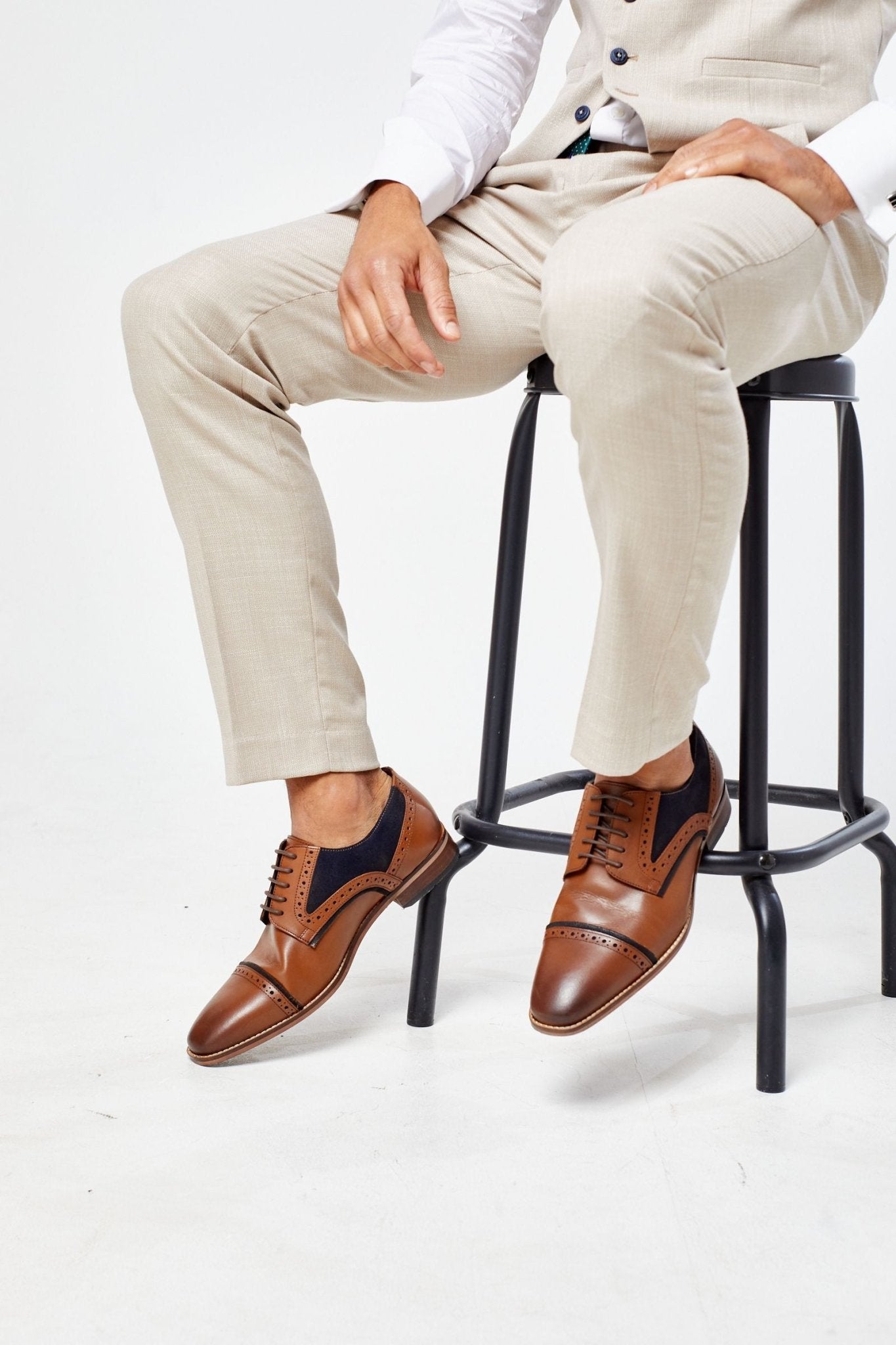 Miami Beige Three Piece Suit