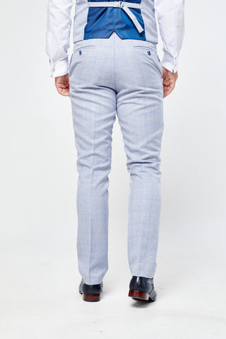 Caridi Sky Short Check Three Piece Suit Caridi Sky Short Check Three Piece Suit