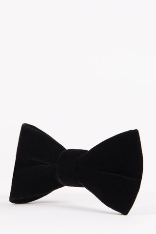 Black Velvet Bow Tie Set-Bow tie Black Velvet Bow Tie Set-Bow tie
