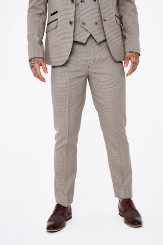 House of Cavani Elwood Houndstooth Skinny Trousers House of Cavani Elwood Houndstooth Skinny Trousers