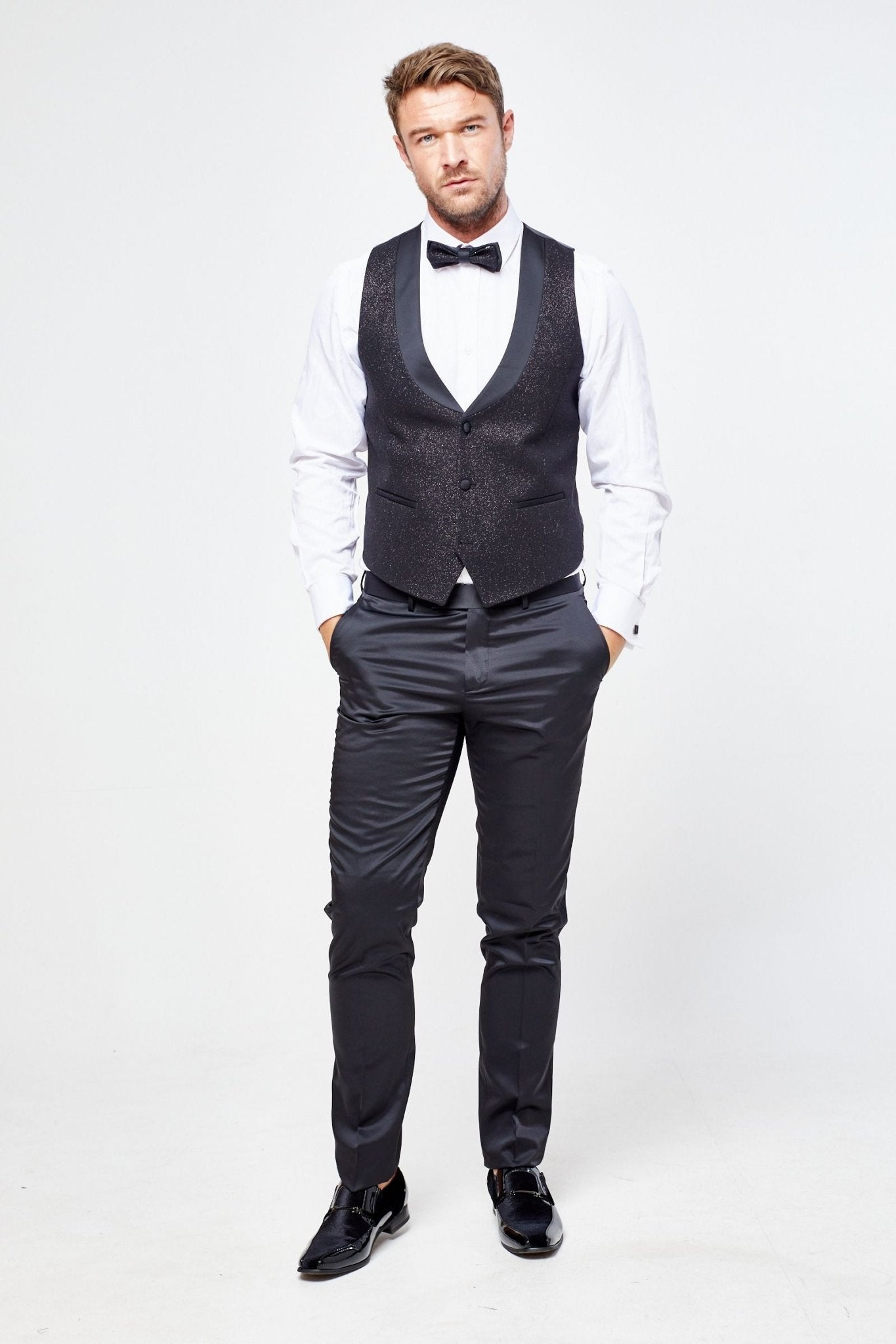 Santoro Milan's Three Piece Sparkle Tux
