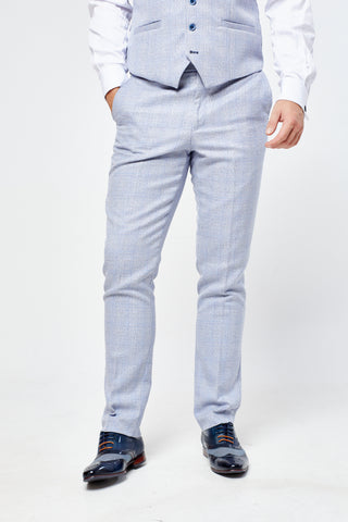 Caridi Sky Short Check Three Piece Suit Caridi Sky Short Check Three Piece Suit