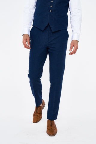 House of Cavani Seeba Navy Regular Three Piece Suit House of Cavani Seeba Navy Regular Three Piece Suit