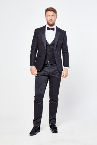 Santoro Milan's Three Piece Sparkle Tux Santoro Milan's Three Piece Sparkle Tux