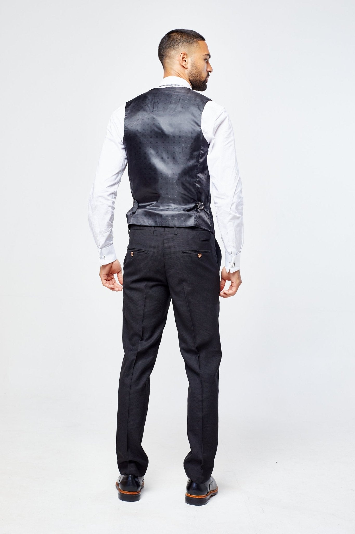 Max Black Waistcoat