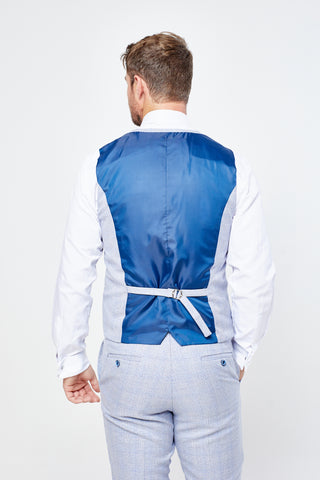 Caridi Sky Short Check Three Piece Suit Caridi Sky Short Check Three Piece Suit
