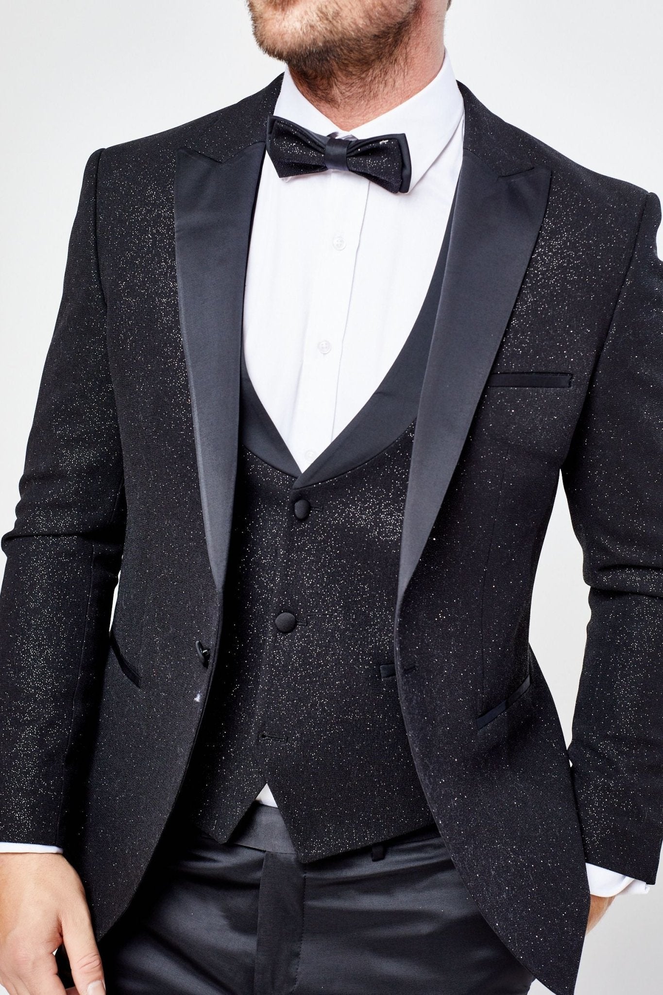 Santoro Milan's Three Piece Sparkle Tux