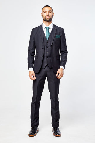 Parker Black Men's Three Piece Suit Parker Black Men's Three Piece Suit