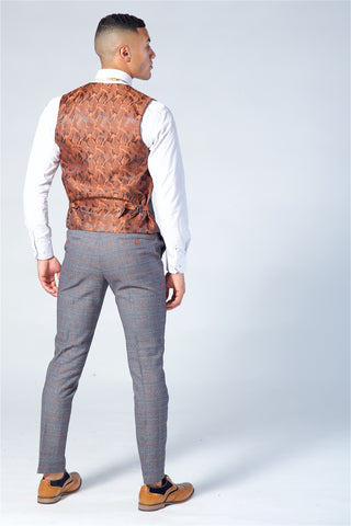 Marc Darcy Jenson Grey Check Suit Three Piece Suit. Marc Darcy Jenson Grey Check Suit Three Piece Suit.