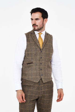 Albert Brown Tweed Three Piece Suit Short Albert Brown Tweed Three Piece Suit Short