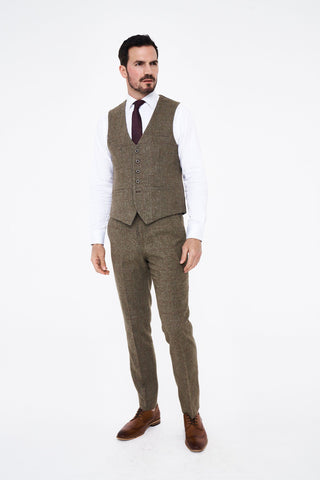 House of Cavani Gaston Sage Tweed Trousers House of Cavani Gaston Sage Tweed Trousers