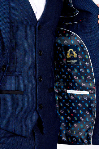Marc Darcy Callum blue Three Piece Suit