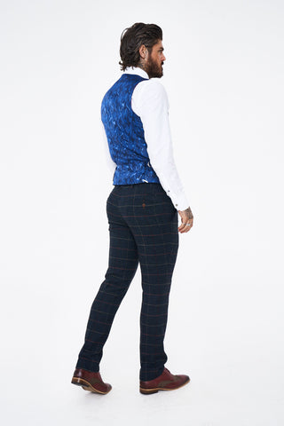 Marc Darcy Eton navy tweed waistcoat Marc Darcy Eton navy tweed waistcoat
