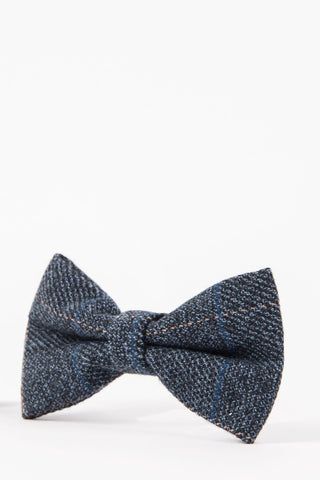 Scott blue tweed bow tie Scott blue tweed bow tie