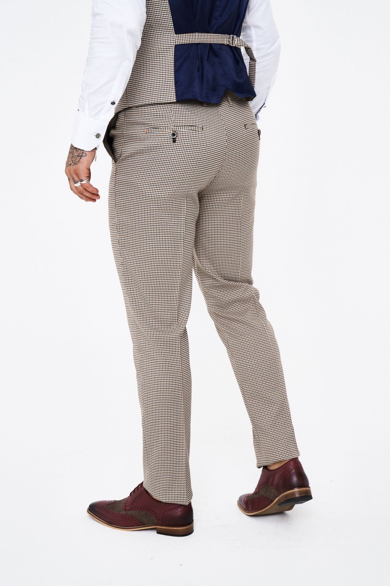 House of Cavani Elwood Houndstooth 3pcs suit