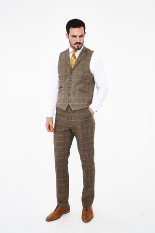Albert Brown Tweed Three Piece Suit Short Albert Brown Tweed Three Piece Suit Short