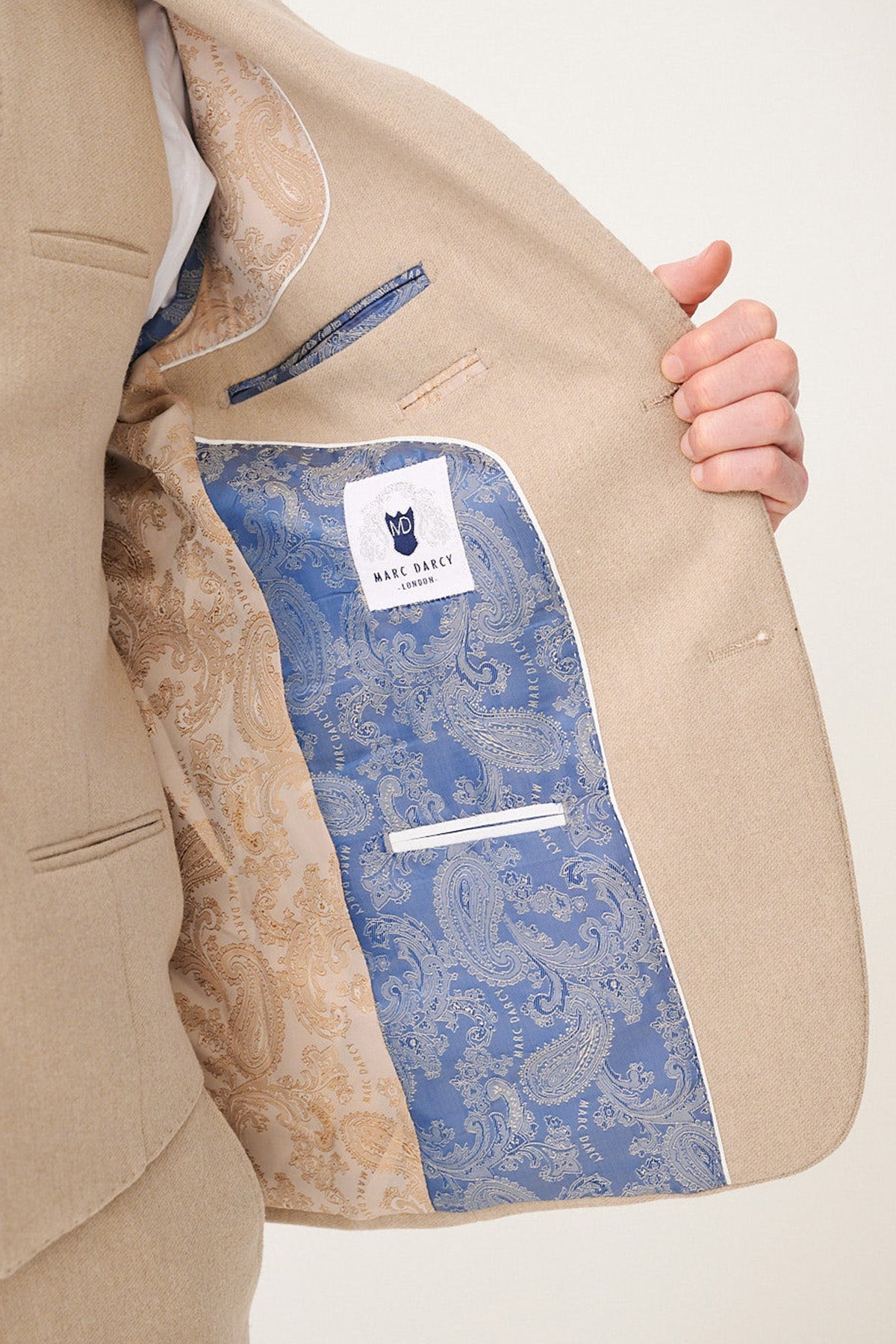 ARCHIE - Stone Tweed Three Piece Suit