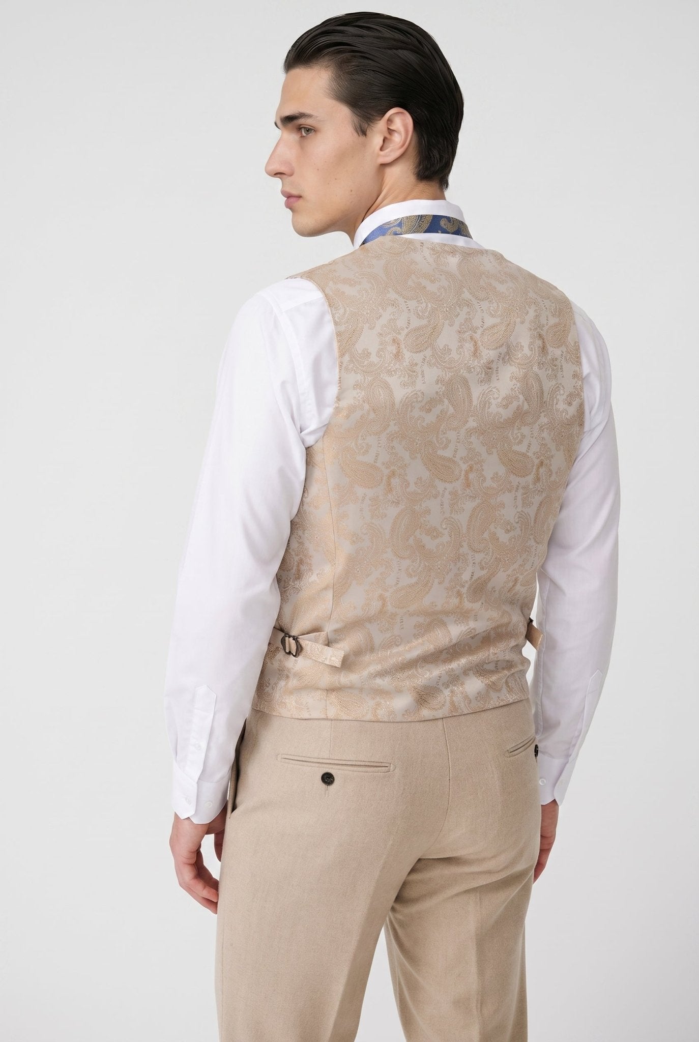 Archie - Stone Tweed Three Piece Suit