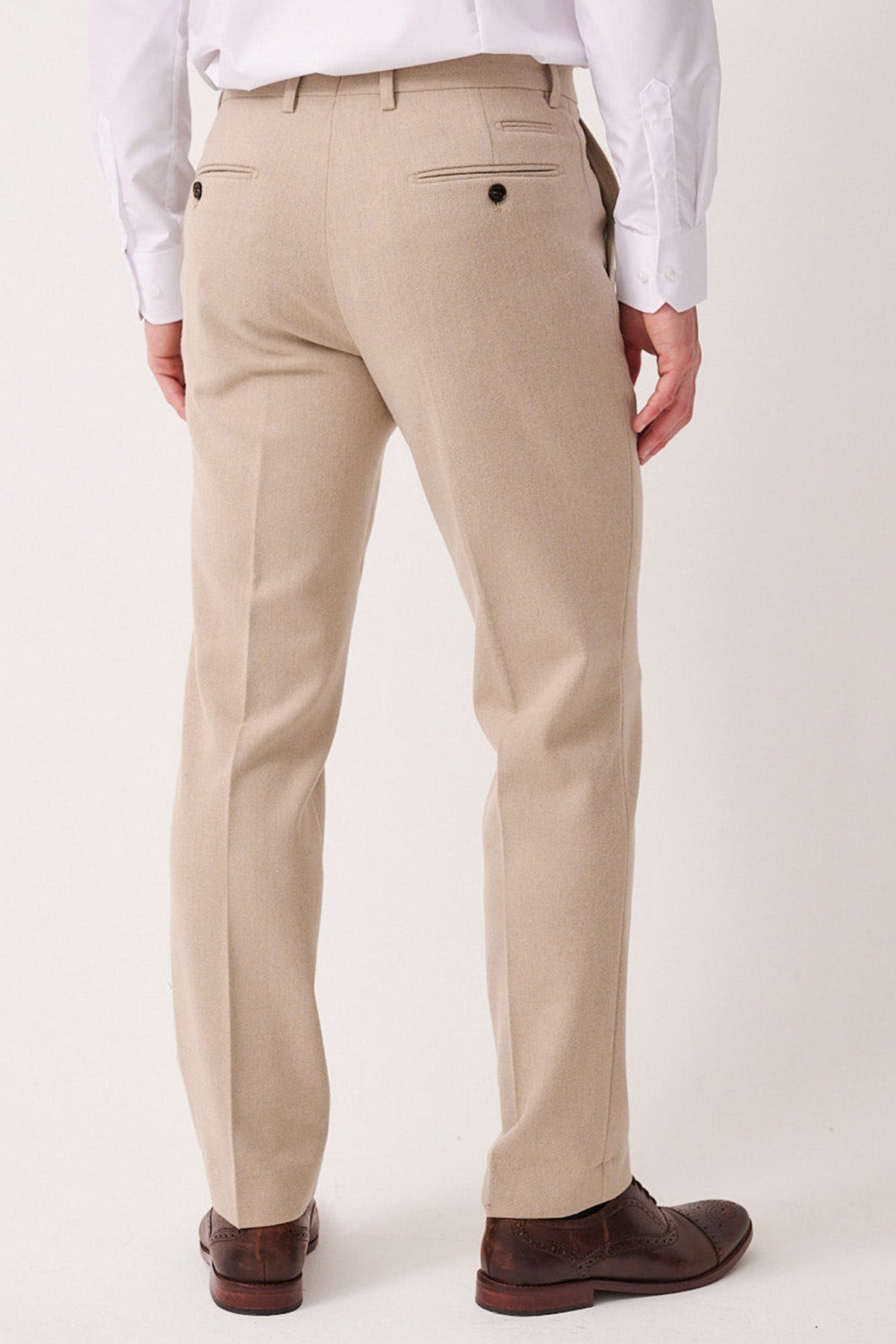 ARCHIE - Stone Tweed Three Piece Suit