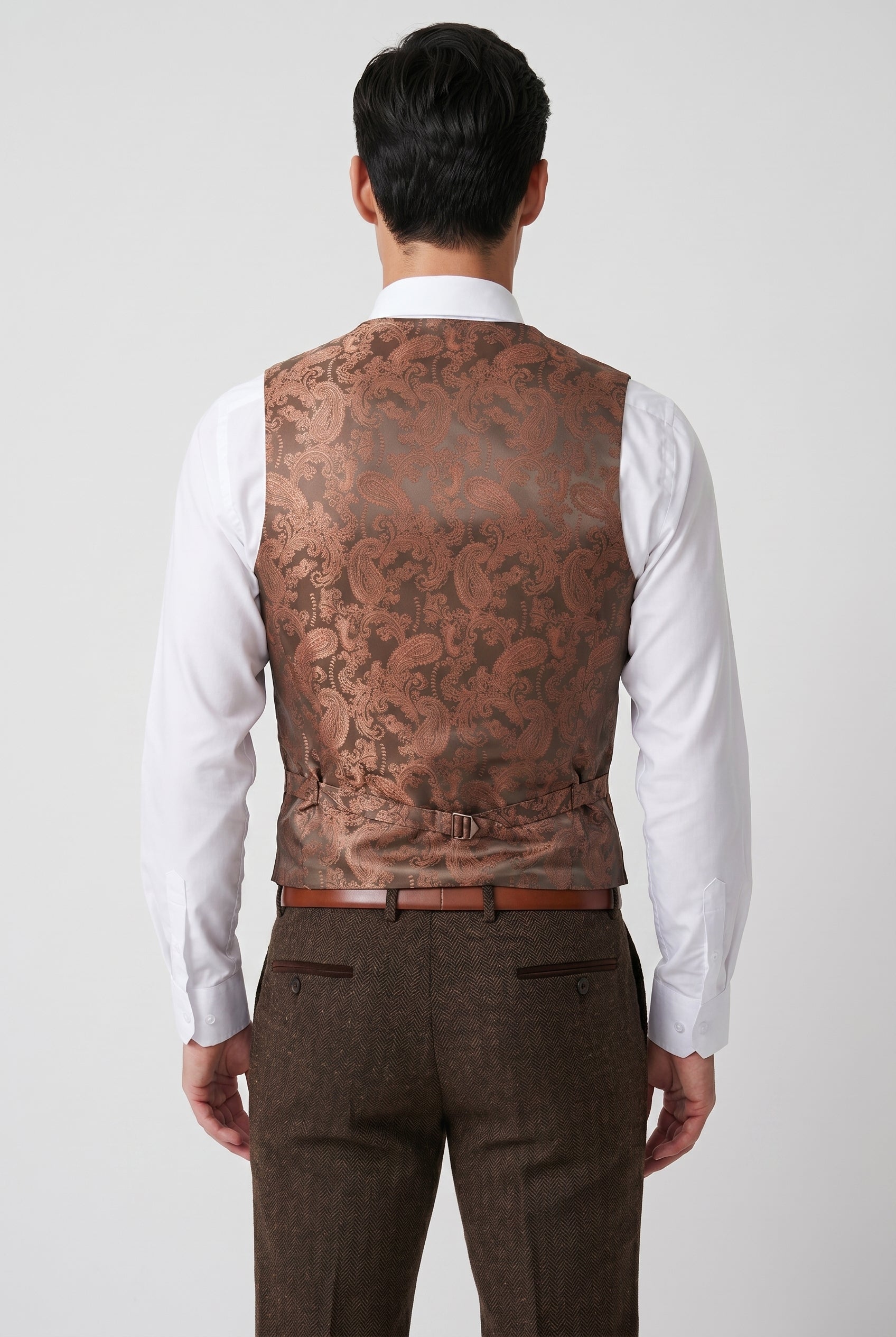 DEAN - Brown Tweed Three Piece Suit