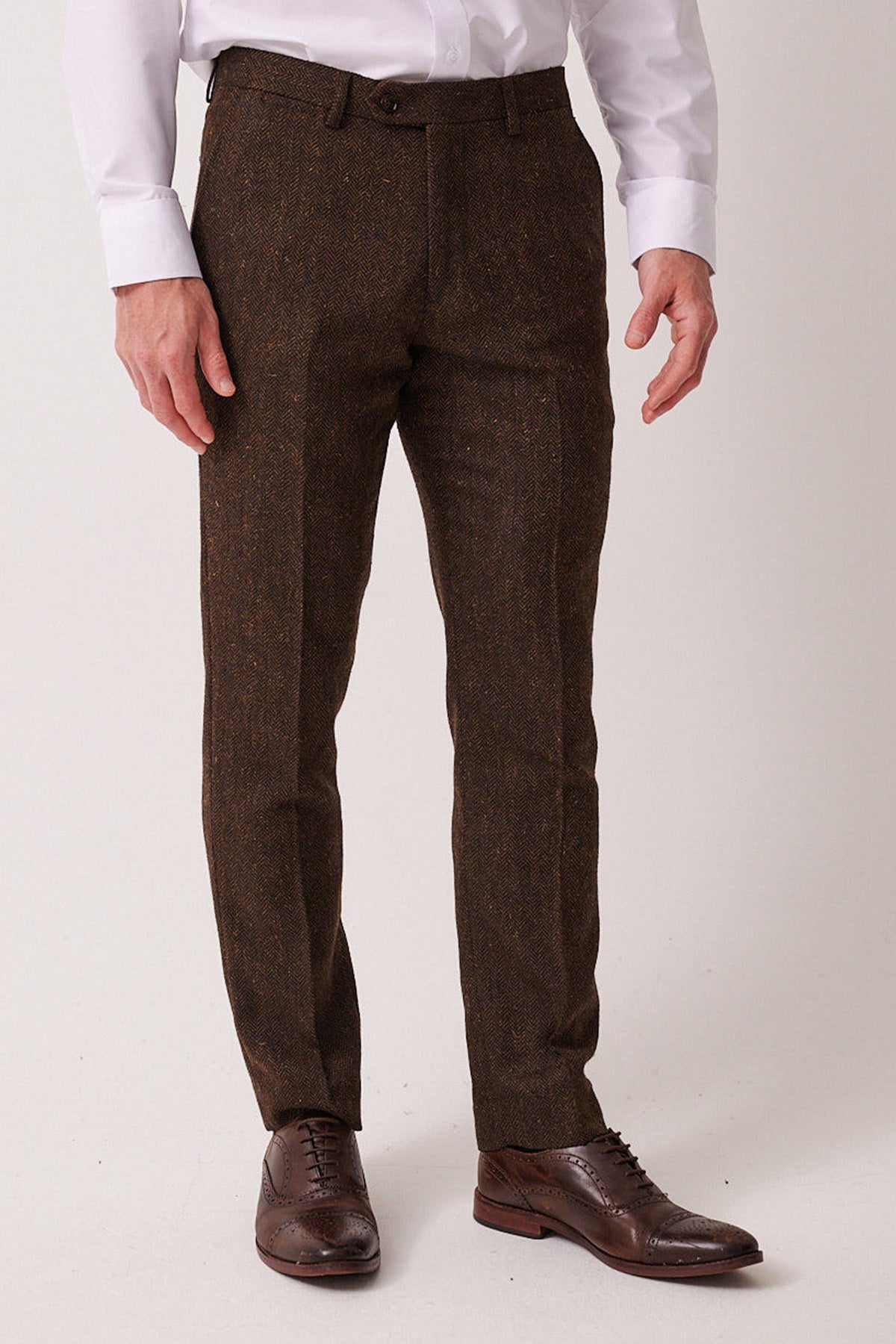 DEAN - Brown Tweed Three Piece Suit