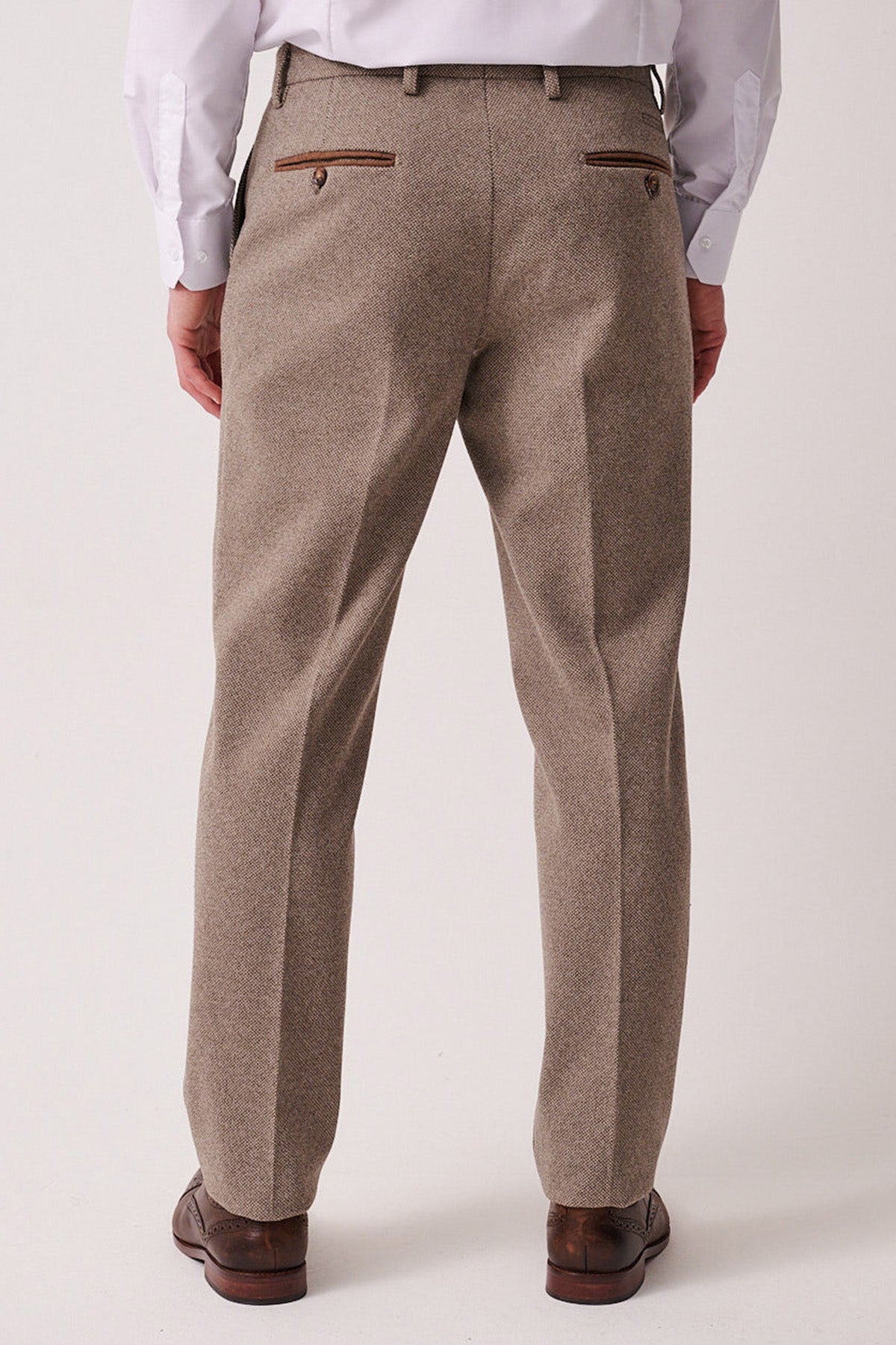 HAYDEN - Tan Crossweave Three Piece Suit