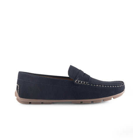 Bari Navy driving loafer