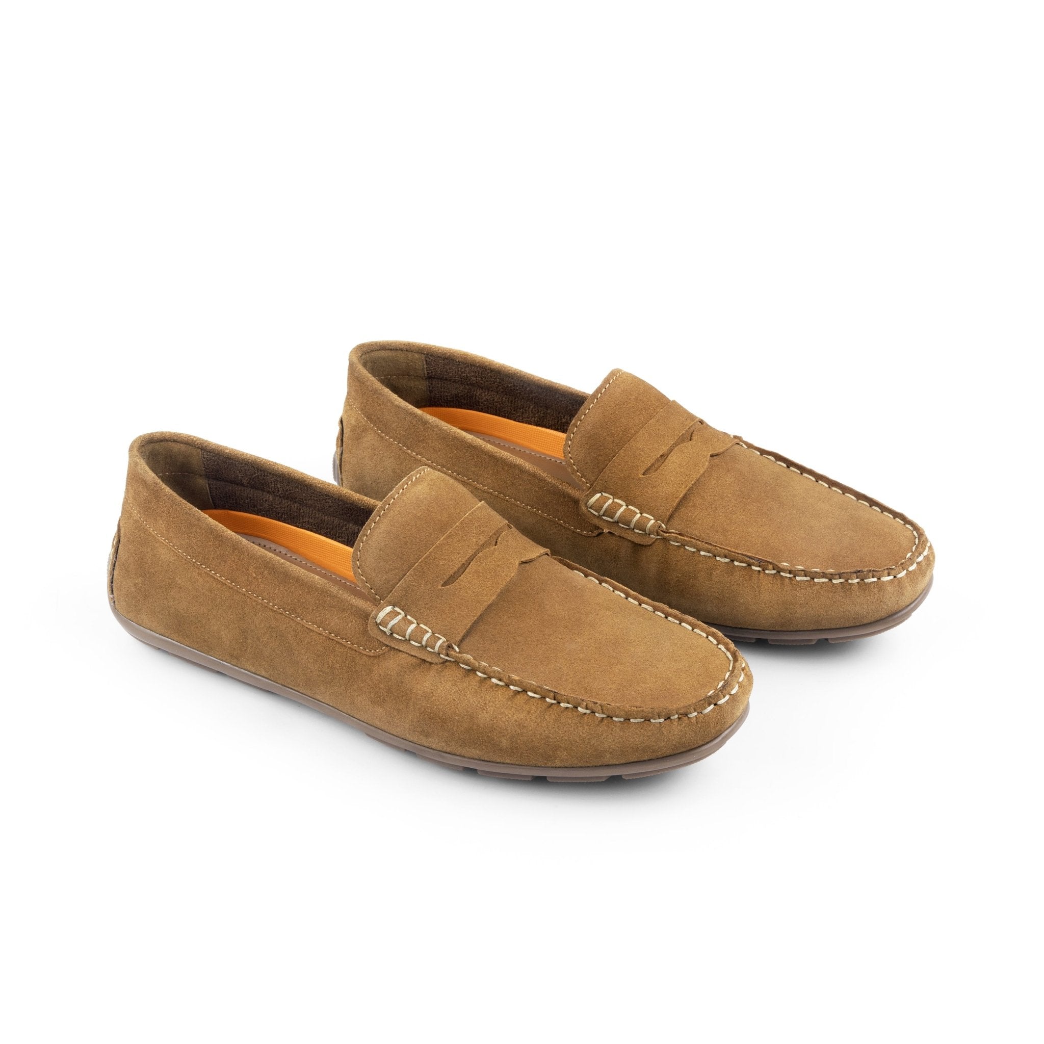 Bari Tan driving loafer