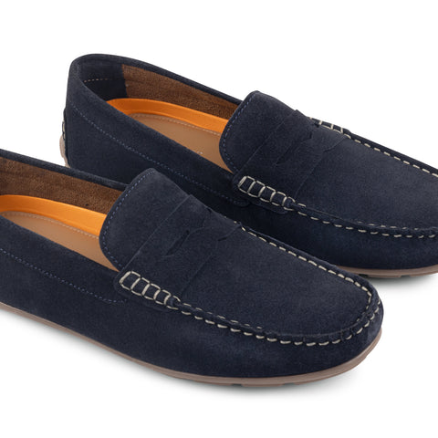 Bari Navy driving loafer