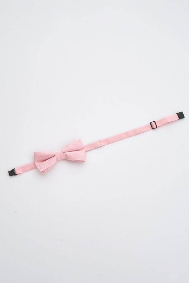 Junior Pink Paisley Bow Tie